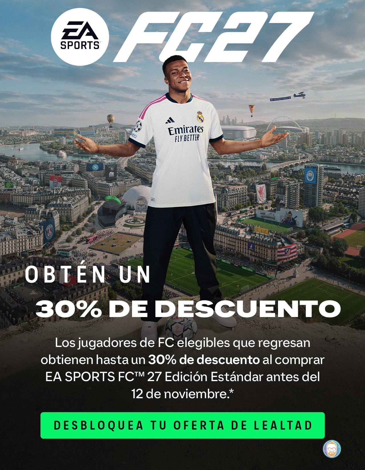Lánzate por el descuento de lealtad en EA Sports FC 27