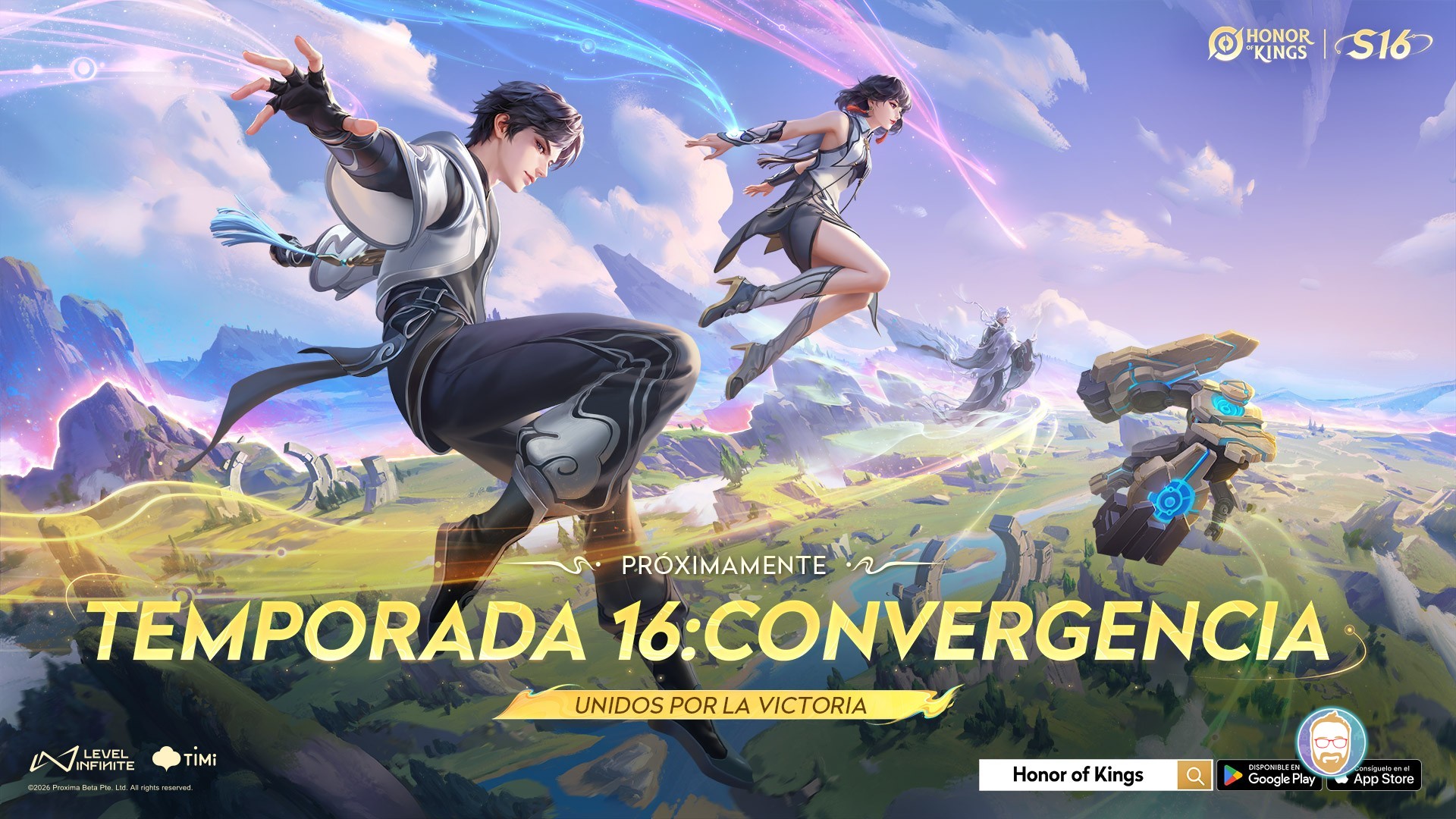 Honor of Kings lanza la actualización Convergencia con nuevo héroe y modo Batalla Real