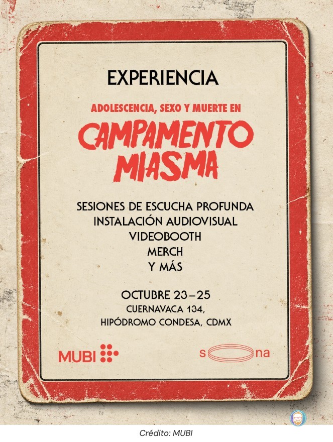 MUBI y sona celebran el mes del terror con Campamento Miasma