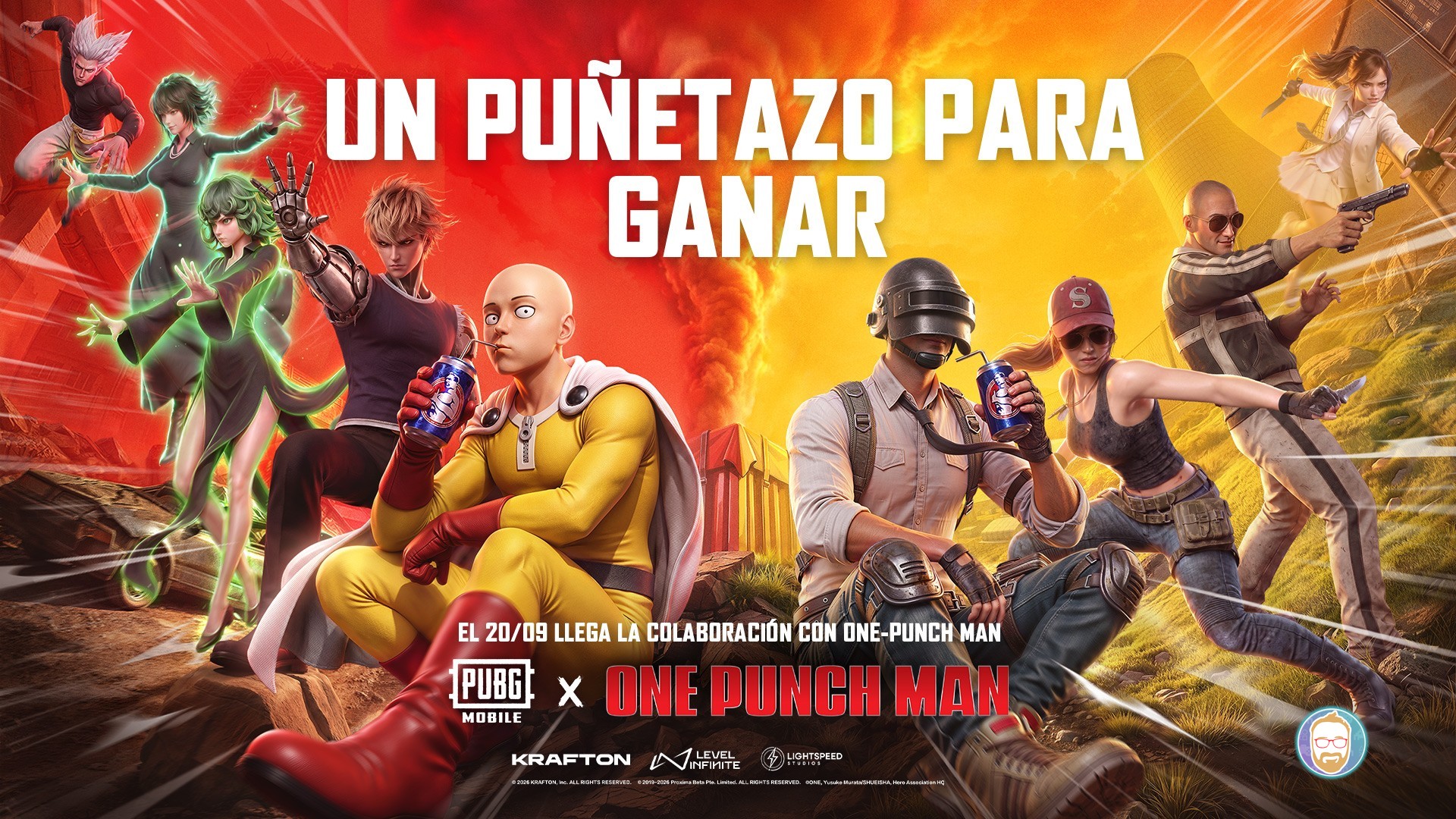 ¡PUBG MOBILE se pone un puñetazo con la colaboración de One-Punch Man!