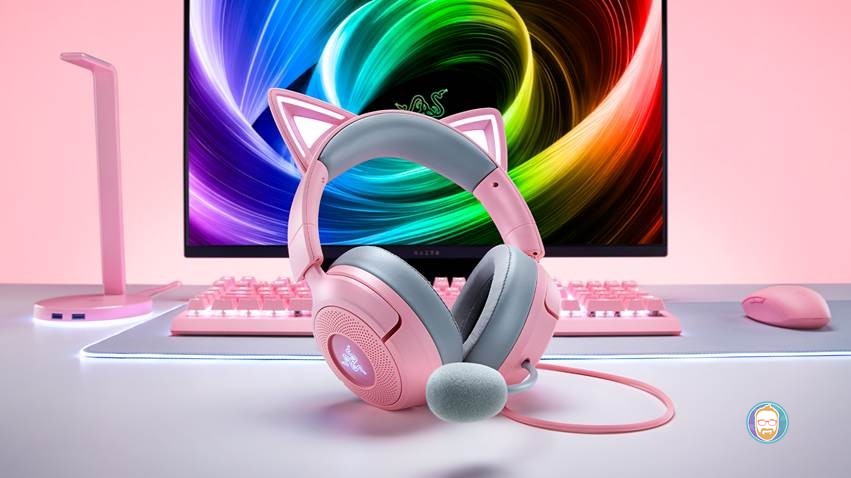 Razer Kraken Kitty V3: Los nuevos audífonos con cable e iluminación RGB para streamers